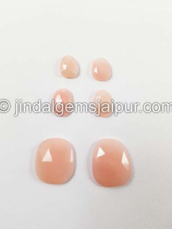 Pink Opal Rose Cut Slices